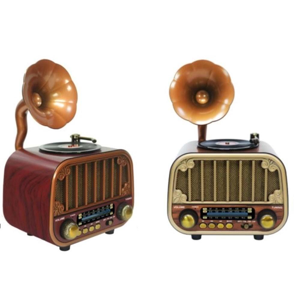 MD-1318 Usb/Sd Mp3 Çalar Bluetooth Şarjlı Nostaljik Radyo