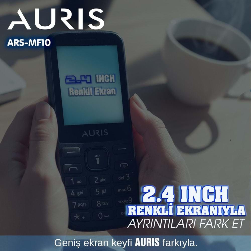 Auris ARS-MF10 Çift Sim kartlı/Bt/Radio/Lamba/BTK Kayıtlı Tuşlu Telefon