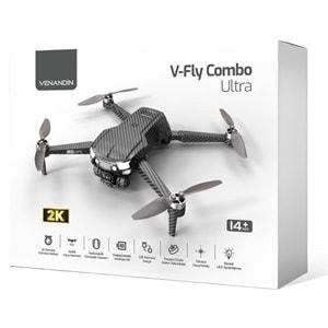 Katjmer V-Fly Combo Ultra 2K 4 Yönlü Engel Önleme+Optik Akış Hover+3D Taklalar Super Drone Geri Dönüş (2batarya)