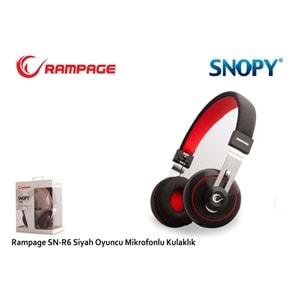Snopy Rampage SN-R6 Siyah Oyuncu Mikrofonlu Kulaklık