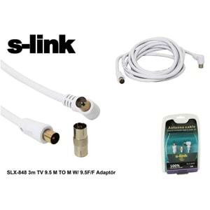 S-link SLX-848 3m TV 9.5 M TO M W/ 9.5F/F Adaptör