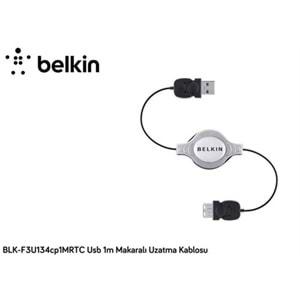 Belkin BLK-F3U134CP1MRTC 1 Metre Makaralı USB Uzatma Kablosu