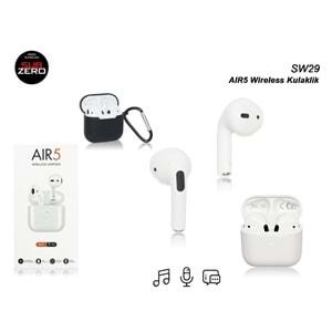 Subzero SW29 AIR5 Beyaz Kılıf Hediyeli Bluetooth Kulaklık