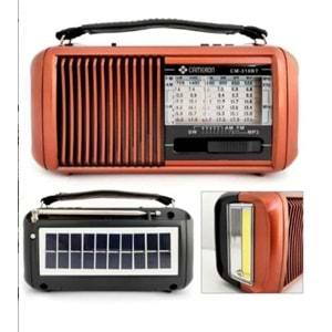 Cameron CM-318 Bt Solar(Enerjili)+Fenerli+Şarjlı+Pilli, USB ve Tf Card Okuyuculu