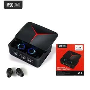 M90 PRO TWS Kablosuz Kulaklık Kulaklık Led Görüntüleme Büyük Güç Hifi Streao Bluetooth kulaklık