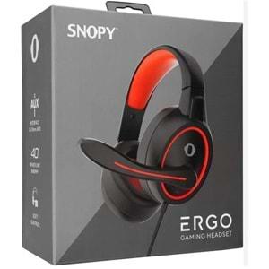Snopy SN-GX1 ERGO Siyah/kırmızı 3,5mm Gaming Oyuncu Mikrofonlu Kulaklık