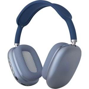 P9 Bluetooth 5.0 Mikrofonlu Kulaküstü Kablosuz Kulaklık -Mavi
