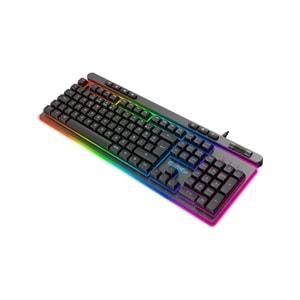 Claw's Nova K1 360° Özelleştirilebilir Rgb & Yazılımlı Full Membran 104+7 Tuşlu Ekstra Multimedya / Rollover Ses Kontrol Mekanizmalı Gaming Klavye