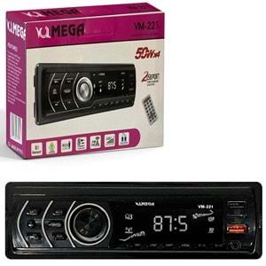 MEGA VM-221 Oto Teyp 4X50 Watt Bluetooth 2xUsb Sd Fm Aux