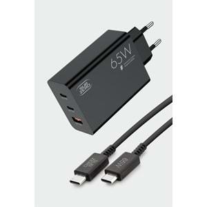 Subzero SG88 65W Usb+PD+PD Girişli Süper Fast Type-C Şarj Aleti