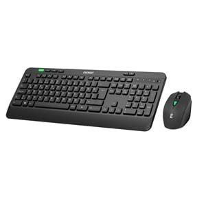 Everest KM-2620 Siyah Usb Sessiz Switch İnce Kablosuz Q Multimedia Klavye + Mouse Set