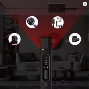 Pars PRS-X13 Tam Aralıklı Kamera Bulucu Anti Hata Dinleme Cihazı Anti-Spy Araba GPS Takip Cihazı RF Kablosuz Sinyal Tarayıcı