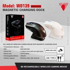 JEDEL WD139 Kablosuz Mouse Manyetik Şarj İstasyonlu