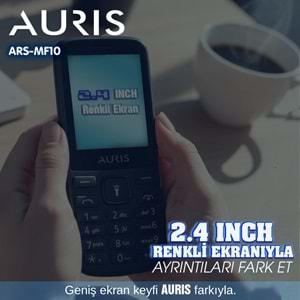 Auris ARS-MF10 Çift Sim kartlı/Bt/Radio/Lamba/BTK Kayıtlı Tuşlu Telefon