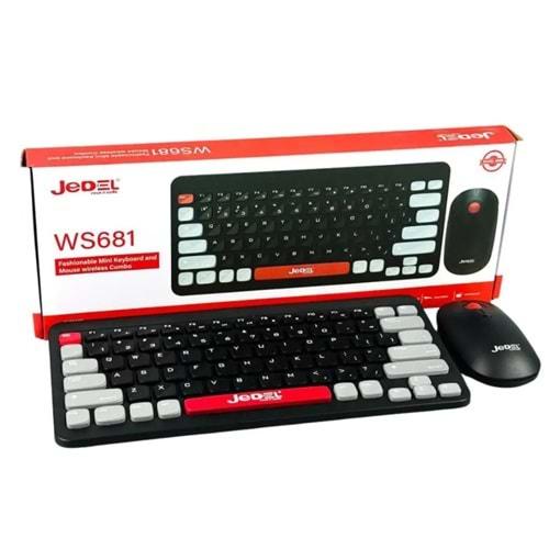 Jedel WS681B BT Kablosuz ve Bluetooth Klavye Mouse Set