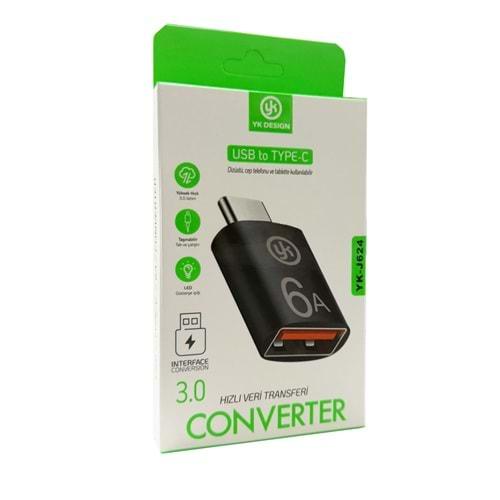 YK Desıgn YK-J624 Type-c Otg Çevirici Usb 3.0