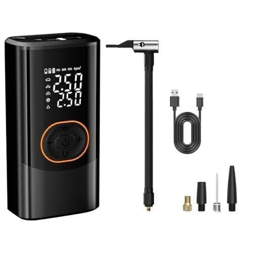 Yk desıgn 016 Taşınabilir Akıllı Kablosuz Hava Kompresörü - Dijital Ekranlı Şarj Edilebilir Lastik Şişirme Pompası