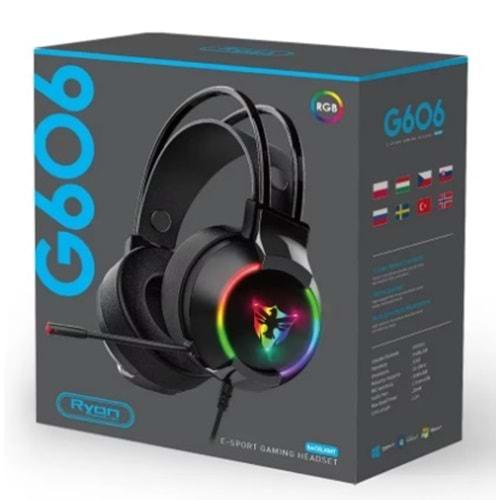Yk Design G606 Profesyonel Headset Pro 7.1 Usb Girişli Rgb Gaming Oyuncu Kulaklığı
