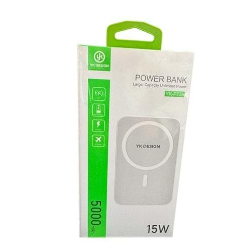 YK Desıgn YK-P736 5.000 Mah Magsafe Powerbank