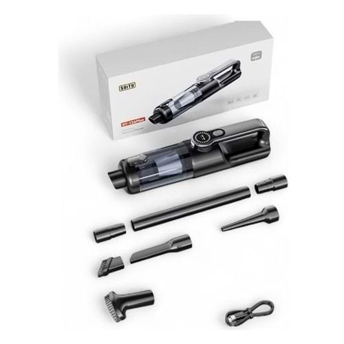 ST-126 Plus Kablosuz Şarjlı Araç Süpürgesi Yüksek Emiş Gücü, Şarjlı Taşınabilir El Süpürge Vakum Üfleme