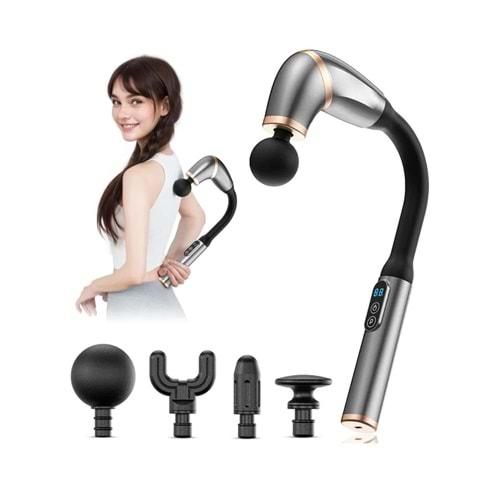 Yk Desıgn FZ673 Profesyonel Titreşimli Şarjlı Sporcu Masaj Cihaz Masaj Aleti Kas Rahatlatıcı Gevşetici Masaj Tabanca