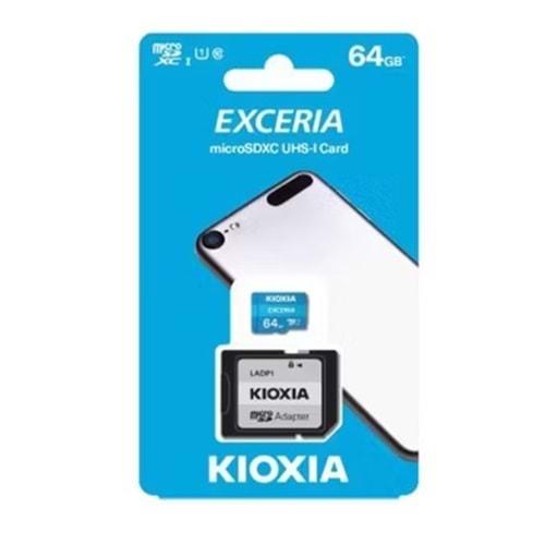 KIOXIA 64GB EXCERIA MICRO SDHC UHS-1 C10 100MB/sn
