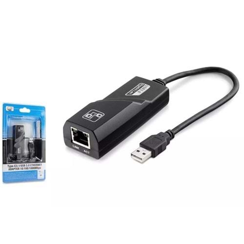 Hadron Hdx5274 Ethernet Card Usb2.0 1000Mbps Siyah