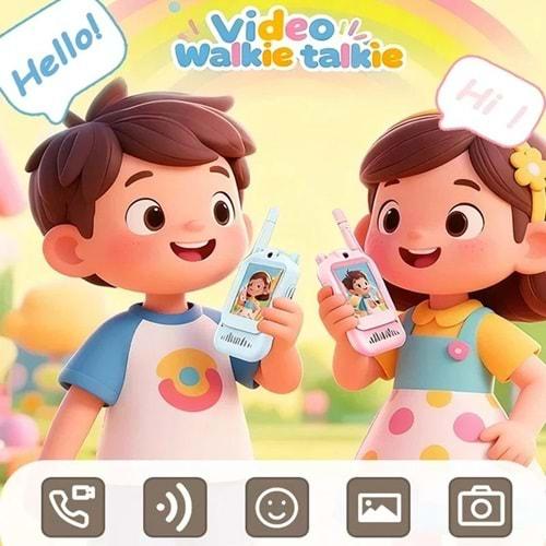 Katjmer KJ-CT001 Akıllı Çocuk telsizi Smart Görüntülü konuşma 4 farklı ses