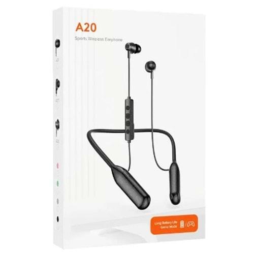 Carboon A20 Boyun Askılı Kablosuz Bluetooth 5.4 Kulaklık Uzun Pil Ömrü Oyun Gaming Modlu