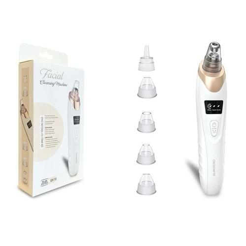 Subzero QX10 Şarjlı Vakumlu Siyah Nokta / Akne / / Yüz Temizleme Cihazı ve Aleti / 5 Başlıklı