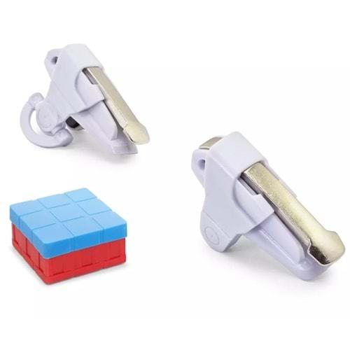 HADRON HDX3579 Mobil Oyun Tetiği L1 R1 Ateş Butonu PUBG Free Fire Uyumlu - Siyah