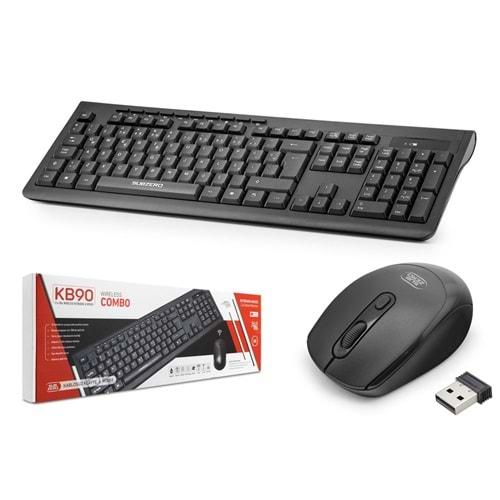 Subzero KB90 Q Kablosuz Multımedia Klavye Mouse Set