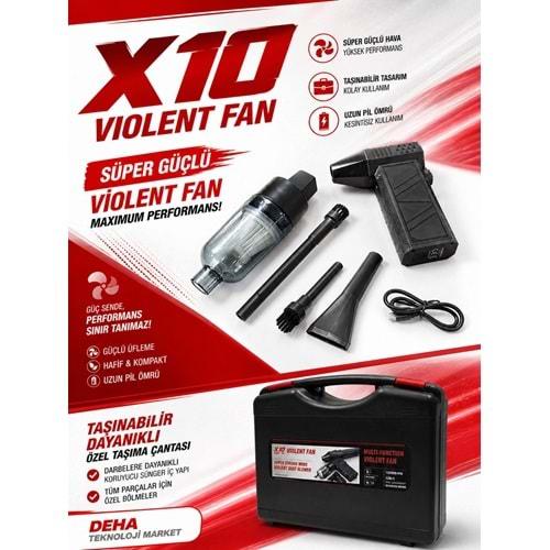 Yk Design X10 Vıolent Turbo Fan Süpürge