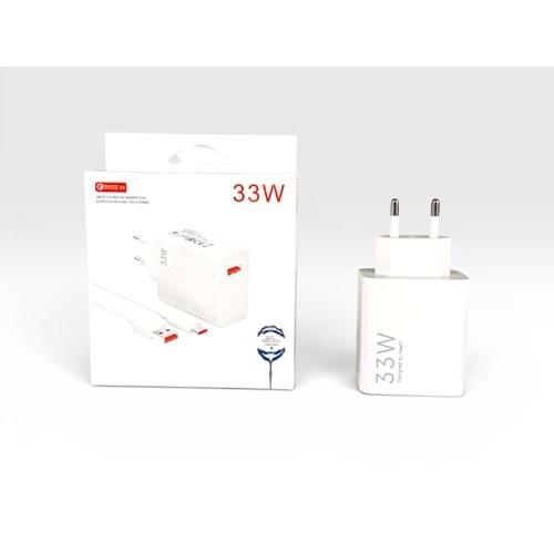 Wİ 33W Type-C Kablolu Turbo Ev Tipi Şarj Aleti