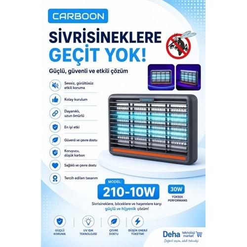 Carboon 210-10W 30W Elektrikli Sinek Öldürücü Cihaz Cız Lamba Mor Işık
