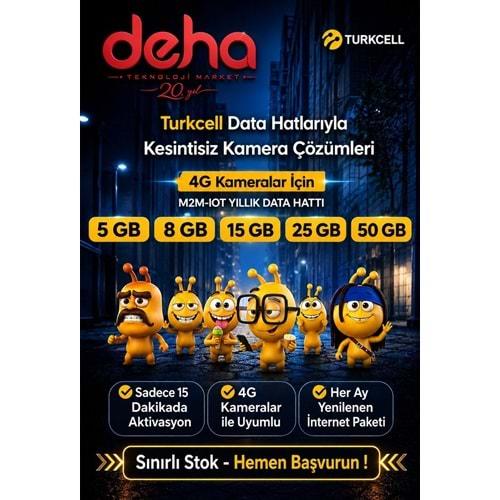Turkcell Sim Kart 5GB Kameralar İçin (M2M-IOT) 1Yıllık Paket fiyat (İnternet olmayan yerlerdeki sim kartlı kameralar için)