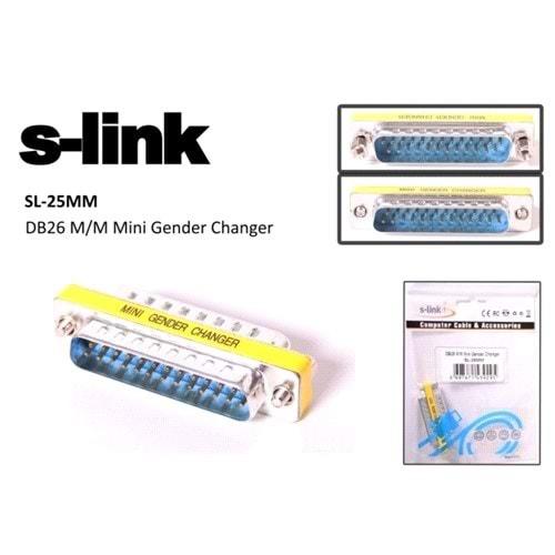 S-link SL-25MM DB25 M/M 25 Pin Kablo Birleştirici