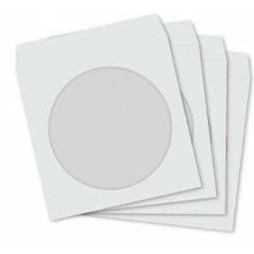 100'lü Şeffaf Pencereli Beyaz CD Zarfı
