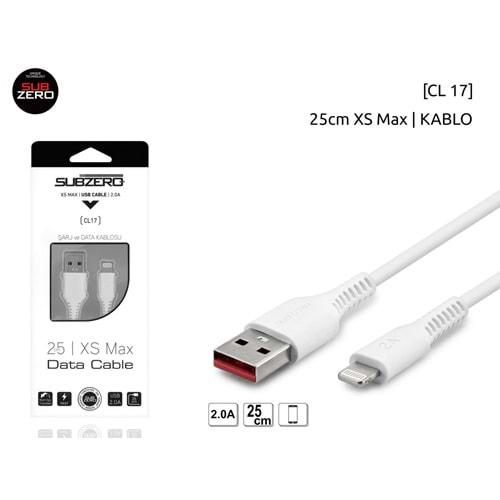 Subzero CL17 2.0A 0.25 cm Iphone Şarj Data Kablosu