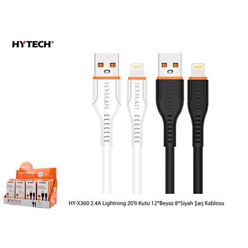Hytech HY-X360 2.4A Lightning Şarj Kablosu