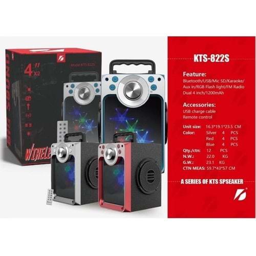 KTS-822S Bluetooth/Usb/Sd/ Müzik Kutusu