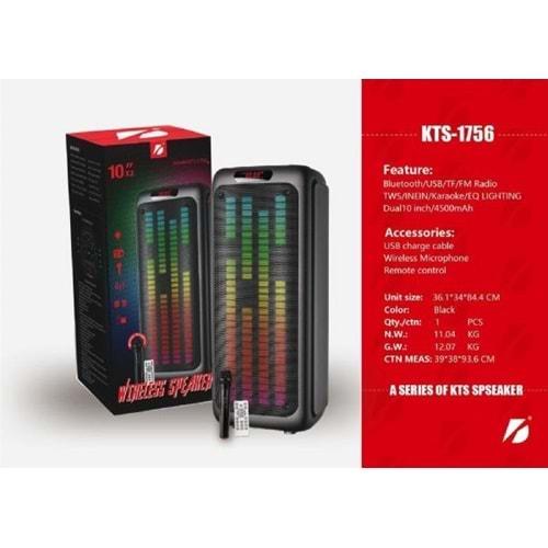Subzero KTS-1756 Bluetooth/Usb/Sd/ Müzik Kutusu Rgb Ledli Mikrofonlu