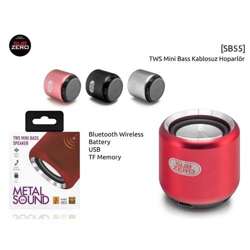 Subzero SB55 Mini Tws Bluetooth/Usb/Sd Ses Bombası Sallayınca Müzik Degişiyor