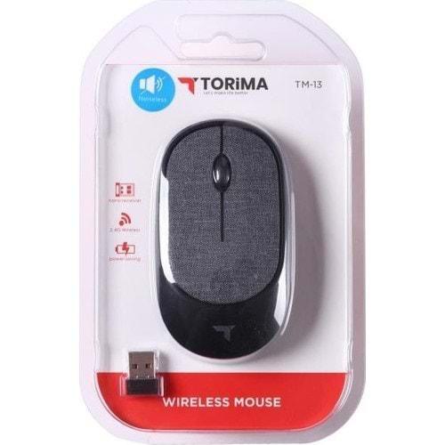 Torima Tm-13 Ergonomik Sessiz Kablosuz Siyah Optik Mouse