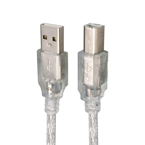 Powermaster Şeffaf USB Yazıcı Kablosu 1.5 Metre 13012