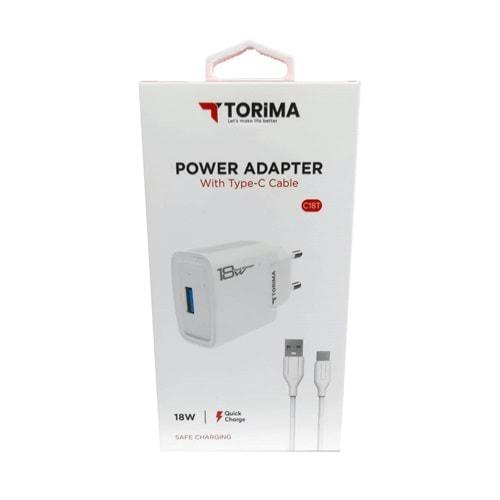 Torima Trm-C18T 18W 3A Type-C Hızlı Şarj Aleti