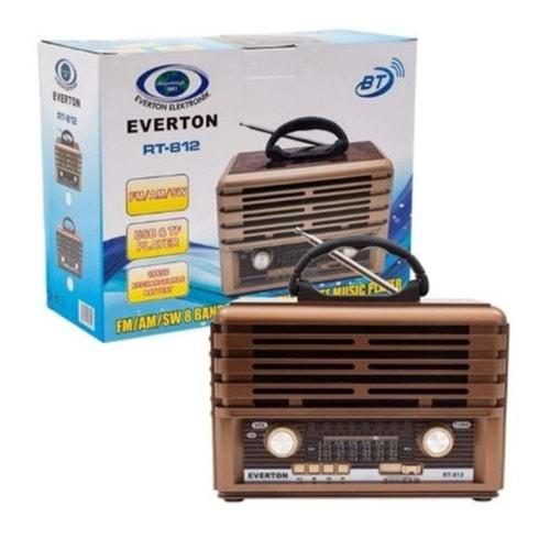 Everton RT-812 USB SD AUX Bluetooth Destekli Nostaljik Radyo