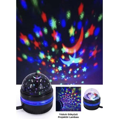 Torima LW-36 Siyah Starry Led Lazer Projektör Gece Lambası