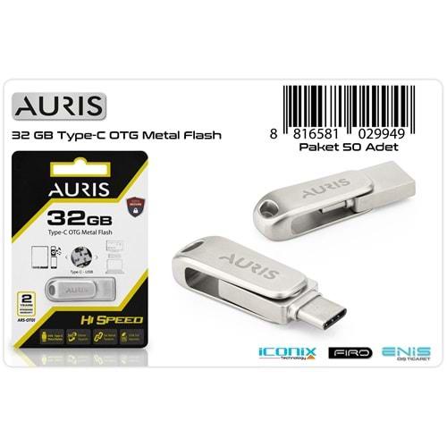 Auris ARS-OT01 32 GB Type-C Otg Flash Bellek