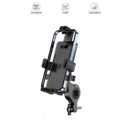 Torima Siyah JX-041 Car Holder Araç Içi ve Motor/ Bisiklet Telefon Tutucu